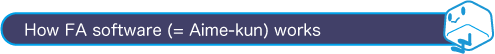 How FA software (= Aime-kun) works 